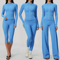 Vêtements de sport pour femmes en marque privée, anti-transpiration, pour activités de plein air, fitness, entraînement, protection solaire, anti-UV, pilates, yoga, vêtements de sport actifs