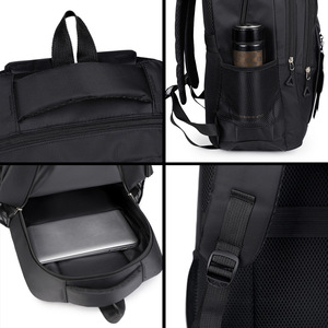 Laptop <b>Backpack</b> <b>Large</b> Capacity Multi Layer 15 Inches For Travel And Work Black Blue Gray Purple - Product Image 2