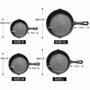 Service OEM, design minimaliste, fabrication de pizzas, poêle à frire en fonte de 12 pouces, sûre pour le grill, durable, ustensiles de cuisine - Product Image 6