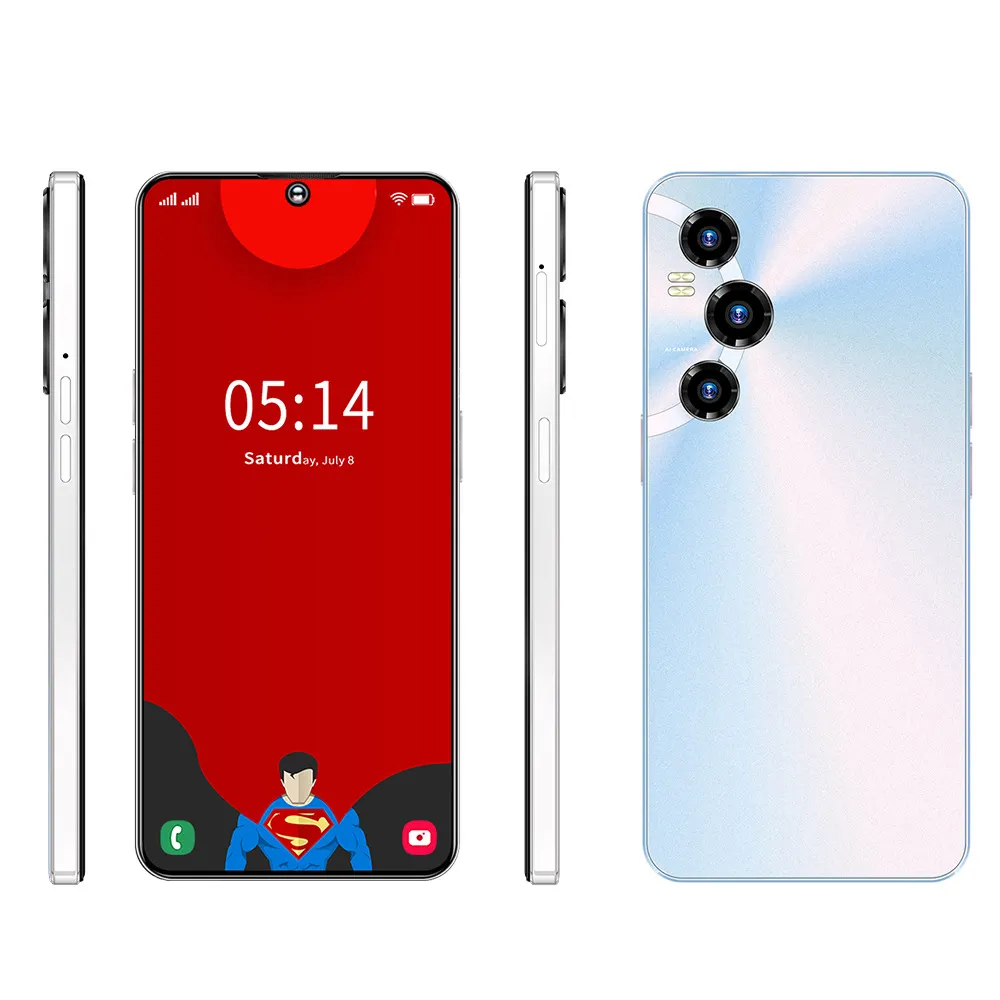 Nuovo 7.3 pollici sblocco Smartphone 5G con risoluzione dello schermo 8GB ROM e 256GB Design concetto di archiviazione