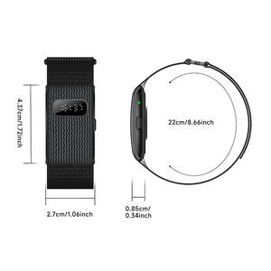 Bracelets connectés HKSF NEW M09 MAX, étanches IP68, surveillance de la fréquence cardiaque, rappel d'appels entrants, surveillance de l'oxygène sanguin et du sommeil, batterie 180 mAh. - Product Image 5