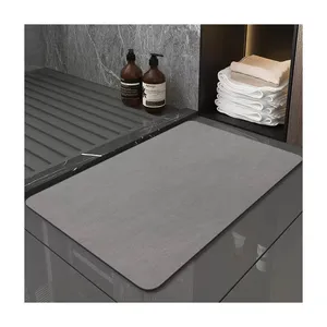 批发防滑硅藻土浴垫硅藻土快速水干硅藻泥脚垫热卖浴室地毯