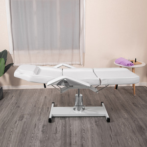 Table de massage blanche réglable Hongzi Beauty Bed pour salon et équipement de spa - Product Image 4