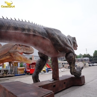 Modèle de dinosaure géant Jurassic dinosaure animatronique étanche pour parc à thème