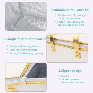 Sacs isothermes pour pique-nique KAISEN grande capacité, réutilisables, en aluminium, pour aliments, sacs isothermes pour le déjeuner - Product Image 5