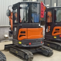 Petite mini-pelle 2,5 tonnes Machines de construction Machines de terrassement Machine d'excavatrice sur chenilles Prix de la mini pelleteuse
