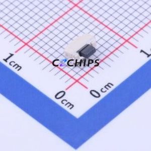 YTSA002A0351805B Tactile Switch SMD Switch Single Pole Single Throw Rectangle Button 1.8N Horizontal Mount - Product Image 1
