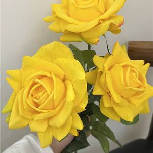 Venta al por mayor de fábrica Real Touch Artificial Single Rose Stem Colorful Bloom para Halloween R Día de San Valentín Graduación Día de la madre - Product Image 3