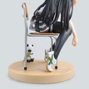 Figura de Anime de Yukinoshita Yukino de Oregairu: Mis Enredos Románticos Adolescentes, Estilo Uniforme Escolar con Silla, Panda y Base de Exhibición - Product Image 6