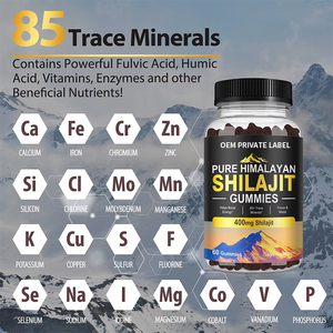 OEM özel etiket Shilajit reçine çok takviyesi Gummies Fulvic asit vitaminleri enzimler Shilajit sakızlı erkekler ve kadınlar için - Product Image 2