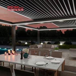 <span class=keywords><strong>Pergola</strong></span> rétractable en aluminium, pare-soleil et imperméable, <span class=keywords><strong>pour</strong></span> jardin <span class=keywords><strong>bois</strong></span>é et moments de tranquillité en extérieur - Product Image 1