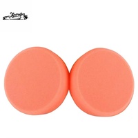 Tapis de polissage pour portières de voiture, roue orange, 1x6 pouces, mousse, polissage pour détail automobile, avec mousse, tapis éponge