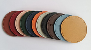 Posavasos Decorativos para Mesa de Centro, Resistentes al Calor, de Cuero, Sostenibles, para Bebidas, Personalizables con Impresión - Product Image 3