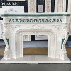 Repisa de <span class=keywords><strong>Chimenea</strong></span> Moderna de Mármol Estilo Antiguo de Gran Venta con Estatuas Talladas a Mano en <span class=keywords><strong>Piedra</strong></span> - Product Image 3