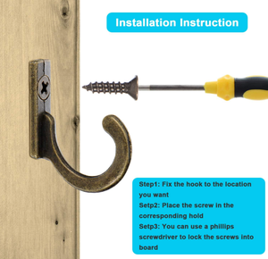 Zinc Alloy Towel <strong>Hooks</strong> Retro Wall Mounted <strong>Coat</strong> Rack <strong>Hooks</strong> Small <strong>Single</strong> Robe <strong>Hook</strong> for Hanging - Product Image 3