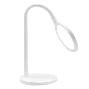 Ronde Dimmen Touch Schakelaar Led Tafellampen Siliconen Hals Flexibel Bed Leeslampje 1000 Lm Super Helderheid Bureaulamp