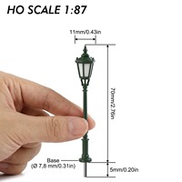 LD41 O HO N Grünes Modell Straßenbeleuchtung Vintage Sechseckige Warmweiße LED-Lampen