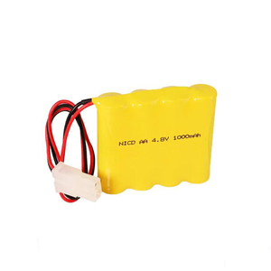 แบตเตอรี่ <span class=keywords><strong>Ni</strong></span> <span class=keywords><strong>CD</strong></span> 4.8V <span class=keywords><strong>1000mAh</strong></span> ขนาด AA แพ็คแบตเตอรี่ <span class=keywords><strong>Ni</strong></span>-<span class=keywords><strong>Cd</strong></span> แบบชาร์จไฟได้ - Product Image 1