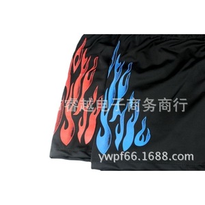 กางเกงว่ายน้ำผู้ชายลายเปลวไฟ ผ้าไนลอน สำหรับว่ายน้ำและกีฬาทางน้ำ - Product Image 5