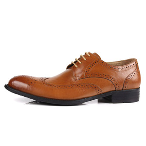 Zapatos Brogue de Cuero Vacuno Genuino con Suela Antideslizante y Comodidad Interior, Zapatos Formales para Hombre - Product Image 5