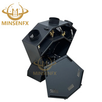 Machine à effets de feu à trois têtes MINSENFX avec télécommande DMX512/sans fil, hauteur de flamme de 2-3 m pour événements en plein air, spectacles de DJ