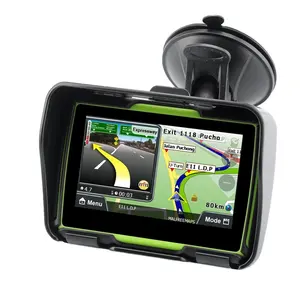 7 pulgadas de navegador de la motocicleta Suppliers-Último 2021 mapas actualizaciones gratis navegación GPS 4,3 pulgadas 8GB 256MB de la motocicleta impermeable navegadores GPS para coches