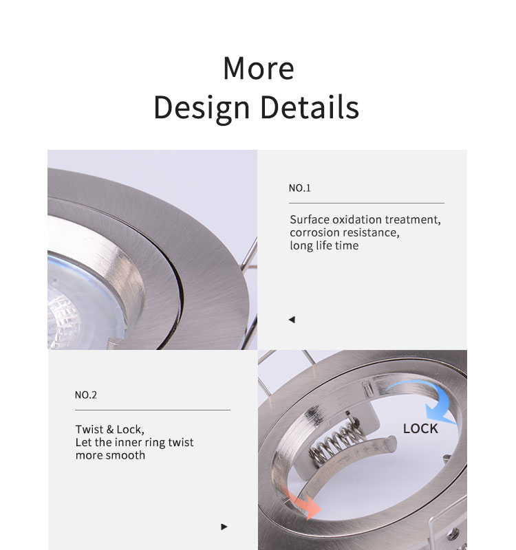 Golden Fixed Recessed Downlights 70mm Cut Out 2 Year Warranty