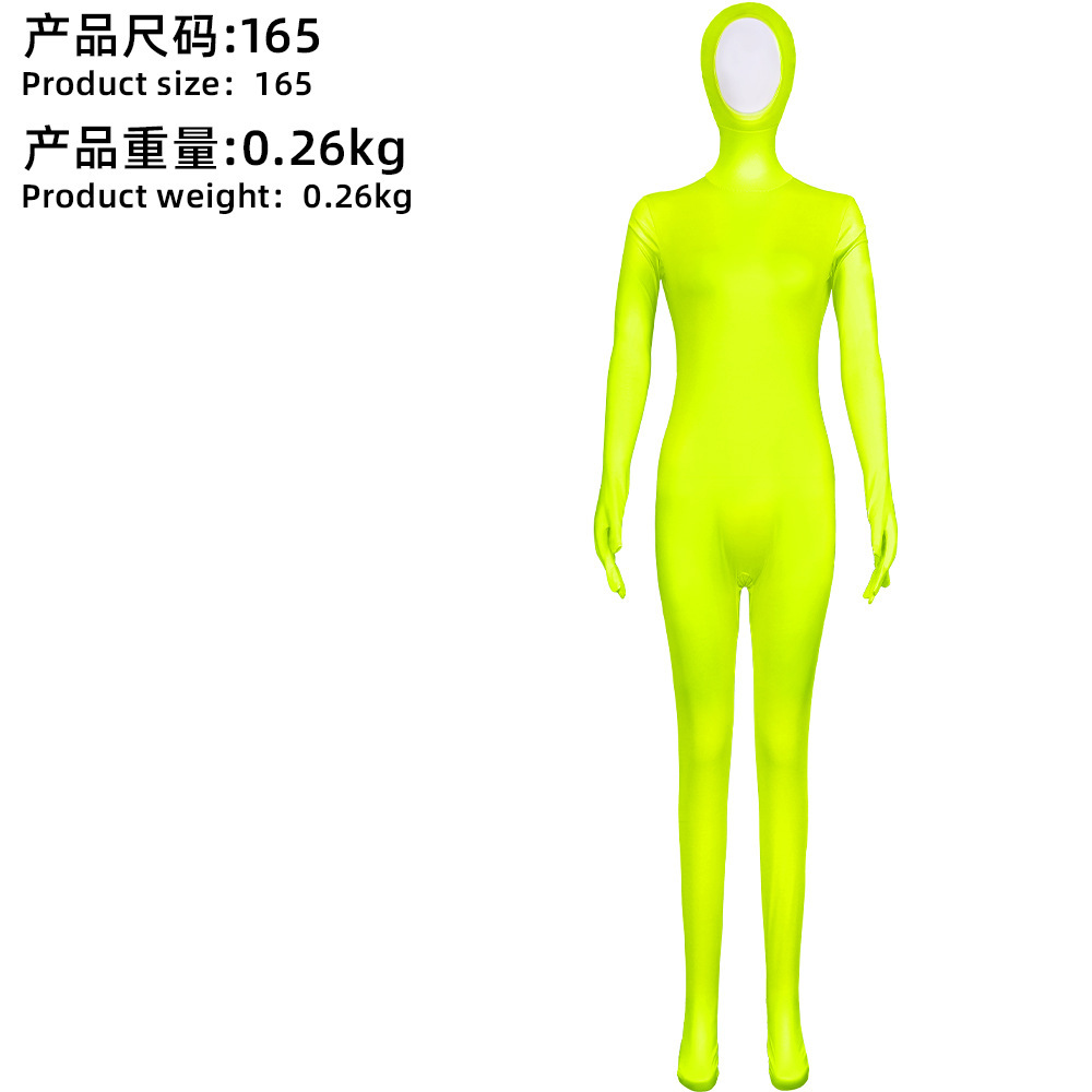 Fluorescent Yellow - Unisex Style with Hands, Feet, and Face Revealed