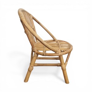 Fauteuil lounge en rotin naturel tissé à la main, chaise de loisirs en osier faite à la main, style côtier, mobilier d'intérieur et d'extérieur - Product Image 2