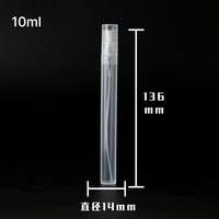 5ml 8ml 10ml Bouteille de pulvérisation en plastique Bouteille d'échantillon de parfum Bouteille de distributeur de brouillard hydratant cosmétique portable