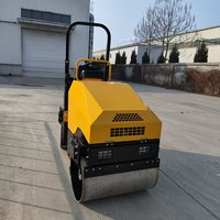 ROADWAY RWYL51BC Rouleau vibratoire à double tambour |   Moteur Honda, force de 22 kN, poids de 1,7 tonne, compactage à haute efficacité