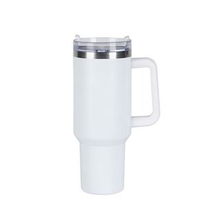 Double Wall Car H1.0 <b>Handle</b> <b>Tumbler</b> <b>40oz</b> Mug Lid Straw Anti-Slip OEM ODM Custom Design Logo - Product Image 2