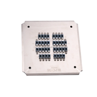 MU UPC 36 Positions Gabarit de polissage de fibres optiques à pression sur quatre coins en acier inoxydable S136 pour connecteurs