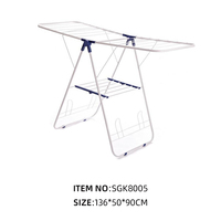 Séchoir à linge pliant portable en métal robuste pour intérieur et extérieur
