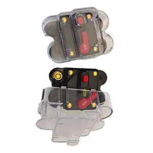 12V-24V Waterproof Automatic Car Fuse Switch Reset Replace Fuse Self-Recovery Block 60A Dc Circuit Breaker Block