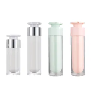 Flacone per contenitore sottovuoto in plastica del produttore flacone per pompa per lozione Airless di colore rosa smerigliato da 30ml 50ml per la cura della pelle