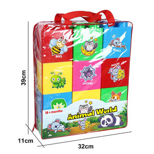 Ensemble de blocs de construction en plastique de grande taille à multiples thèmes pour tout-petits, 10 pièces, jouet d'empilage - Product Image 4