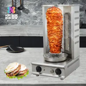 Máquina manual Shawarma para grelhar frango a gás tamanho 3 máquina de kebab de carne à venda