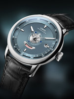 Montre pour homme Robines New Art Master Series, mouvement mécanique automatique, aiguilles lumineuses, boîtier en acier inoxydable, bracelet en cuir véritable, 41 mm