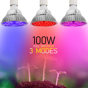 Lámpara <span class=keywords><strong>LED</strong></span> de Espectro Completo IP65 de Acero Inoxidable para Cultivo de Plantas, Bombillas para Interior con UV e IR, para Vegetación, Floración y Cultivo Hidropónico en Invernadero - Product Image 1