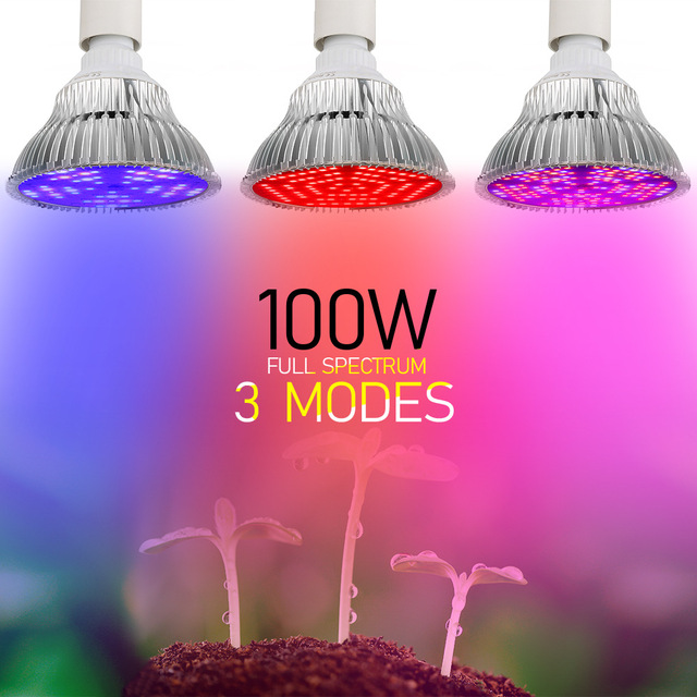 Full Spectrum IP65 Stainless Steel LED Plant Grow Light Bulbs Indoor UV IR Veg Flower Bloom Lamp for Hydroponic Greenhouse
