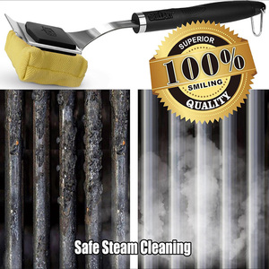 Cepillo Profesional 3 <span class=keywords><strong>en</strong></span> 1 para Parrilla <span class=keywords><strong>de</strong></span> Barbacoa con Cerdas <span class=keywords><strong>de</strong></span> Acero Inoxidable 304, Raspador Resistente para <span class=keywords><strong>Parrillas</strong></span> <span class=keywords><strong>de</strong></span> <span class=keywords><strong>Gas</strong></span> y Carbón - Product Image 4
