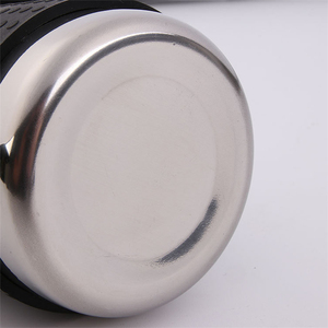 350ml thép không gỉ màu đen cà phê lên với nhiệt bằng chứng Silicone Bìa kéo hoa cốc sữa bình - Product Image 2