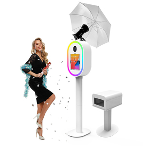 Machine de <span class=keywords><strong>photomaton</strong></span> professionnelle DSLR pour événements, avec coque ovale pour appareil photo reflex numérique, idéale pour les locations de fêtes de Noël - Product Image 5
