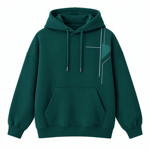 Proveedor de Sudaderas Extra Grandes OEM, Sudaderas con Hombros Caídos y Bolsillo Tipo Canguro, Impresión Personalizada, para Uso Diario - Product Image 3