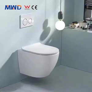 Nhà máy MWD bán buôn thiết bị vệ sinh, nhiều màu sắc, bồn cầu sứ liền khối, bồn cầu treo tường cho phòng tắm, khách sạn, biệt thự - Product Image 1