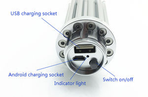 Puntero Láser Azul Recargable USB con Batería Integrada en Forma de Gatling para Astronomía, Gatos, Perros, Mascotas y Escuela - Product Image 4