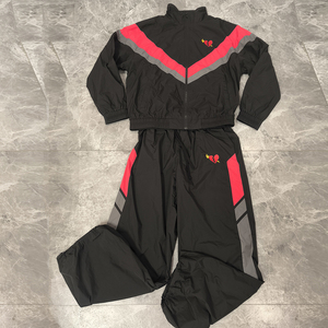 <span class=keywords><strong>Pantaloni</strong></span> con Zip su misura 2 pezzi Set uomo Streetwear con polsini elastici Unisex giacca a vento in Nylon - Product Image 1