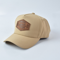 Vente en gros de chapeau de papa structuré en coton avec logo en cuir PU casquette de baseball sport personnalisée à 6 panneaux à bord incurvé