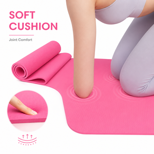 Tapete de <span class=keywords><strong>Yoga</strong></span> Antideslizante de 6mm de Grosor, Tapete Acolchado con Textura Vertical <span class=keywords><strong>Fina</strong></span>, Apto para Entrenamiento de <span class=keywords><strong>Yoga</strong></span> y Pilates - Product Image 3